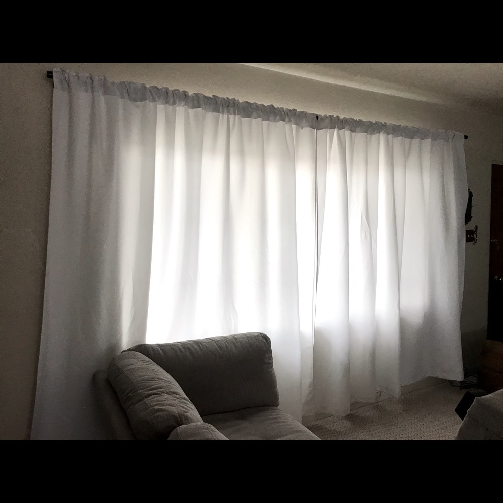 Extra Large White Curtains